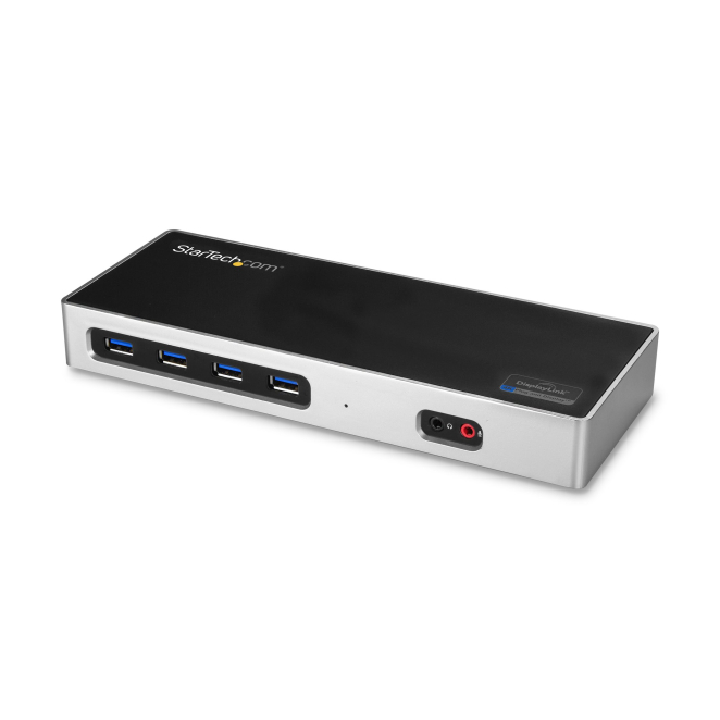 StarTech.com Dock USB-C y USB-A - Docking Station para 2 Monitores DisplayPort y HDMI de 4K 60Hz - Replicador de Puertos USB 3.0 para Portátil USB TipoC o USB-A - 6xUSB Tipo A - Mac/Windows