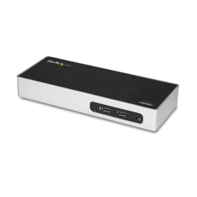 StarTech.com Replicador de Puertos USB 3.0 - Docking Station de Portátil para Dos Pantallas con Vídeo HDMI & DVI/VGA - Ladrón Hub de 6 Puertos USB 3.1 Gen 1 5Gbps, GbE y Audio - Dock Universal Tipo A - Win Mac