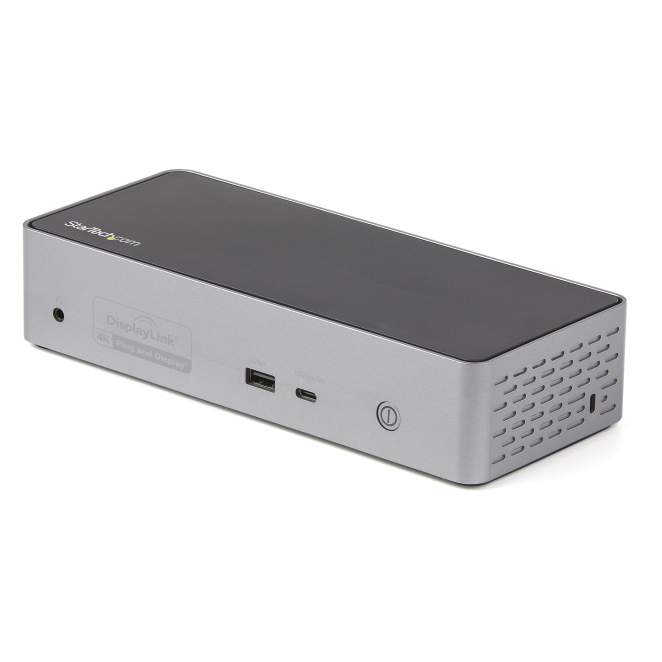StarTech.com Mini Docking Station USB-C - Replicador de Puertos para 4 Monitores DisplayPort y HDMI 4K 60Hz - con PD de 100W - Hub Ladrón USB con 3x USB-A y 1x USBC, Red Ethernet, Audio