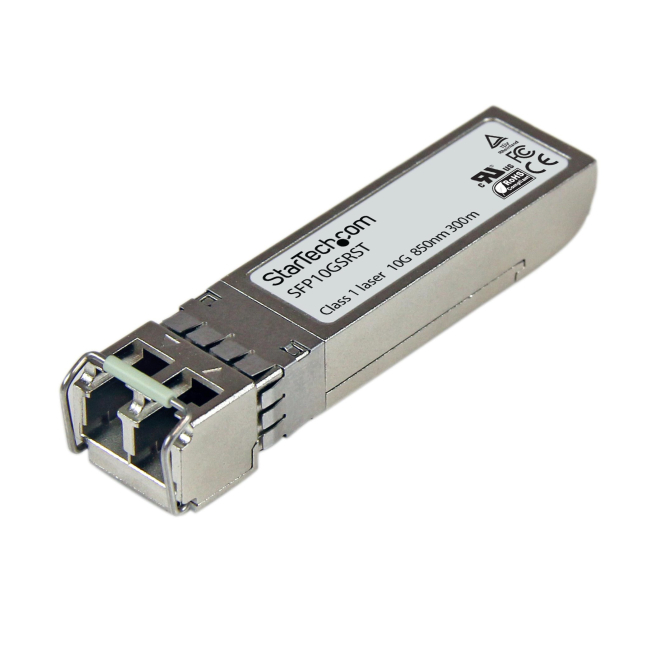 StarTech.com Módulo Transceptor SFP+ Compatible con FET-10G - 10GBASE-USR de Cisco - Fibra Multimodo (MMF) 10GbE - SFP+ Ethernet Gigabit 10Gb- LC - 300m - 850nm - Cisco Nexus 2000 DDM
