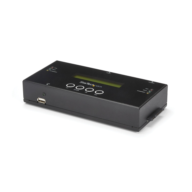 StarTech.com Clonador y Borrador Autónomo 1:1 para Discos Duros y SSD SATA - Sanitizador - Pantalla LCD - Cumple con TAA