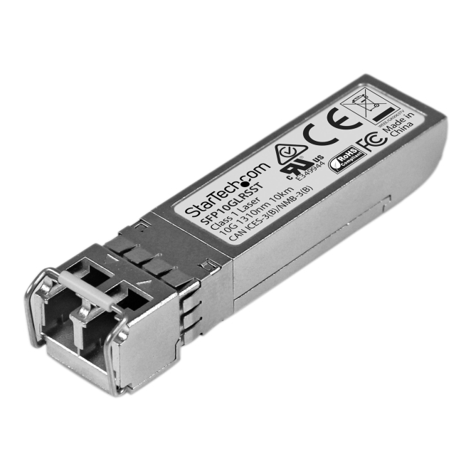 StarTech.com Módulo SFP+ Compatible con Cisco SFP-10G-LR-S - 10GBASE-LR - Fibra Monomodo 10GbE - SFP+ Ethernet Gigabit 10Gb - LC - 10km - 1310nm - Cisco Firepower, ASR9000, C9300 DDM