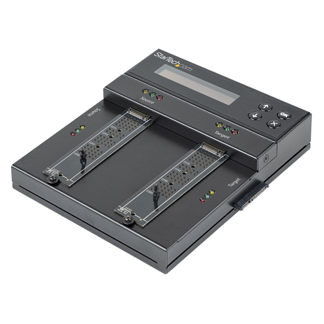 StarTech.com Clonador y Borrador Autónomo de Unidades de Almacenamiento SATA M.2 - NVMe M.2 - Duplicador Copiador Externo Offline de Unidades HDD SSD M.2 PCIe AHCI/NVMe, SATA M.2 - 2,5/3,5 TAA