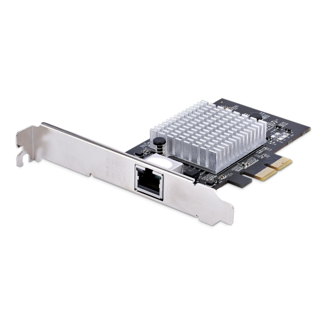 StarTech.com Tarjeta PCIe Adaptadora de Red de 1 Puerto RJ45 10Gb para PC o Servidor, Tarjeta PCI Express Ethernet de 6 Velocidades Compatible con Tramas Jumbo, 10GBASE-T/NBASE-T