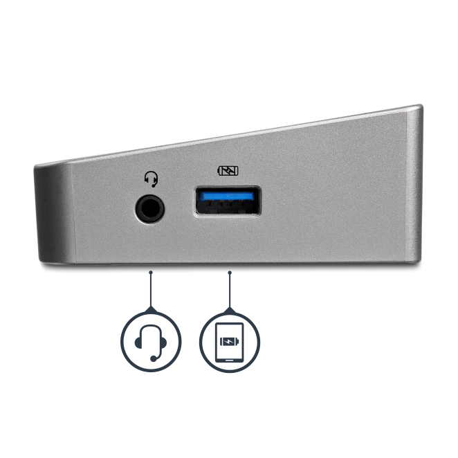 StarTech.com Docking Station USB 3.0 conexiones y puertos