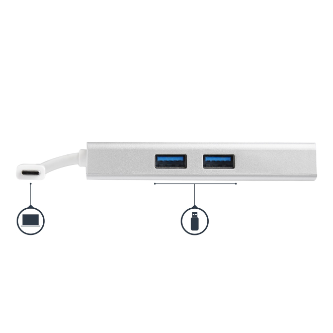 StarTech Adaptador Multipuertos USB-C - Docking Station Portátil