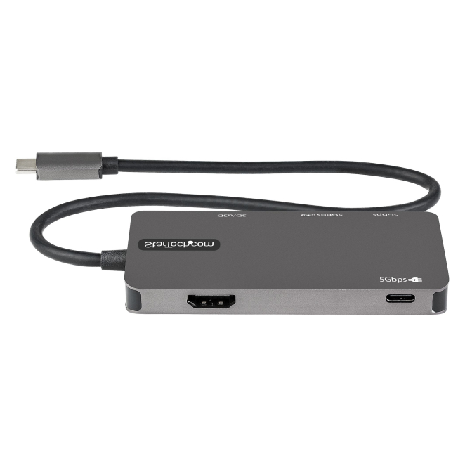 Adaptador multipuertos USB C StarTech.com conexión HDMI a monitor