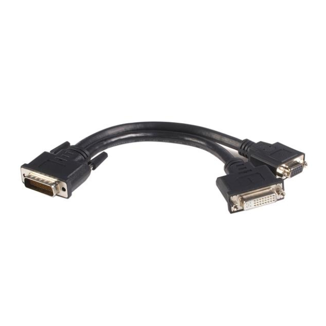 StarTech.com Cable Adaptador de 20cm LFH59 DMS59 a DVI-D y VGA - Macho a Hembra - DMS-59