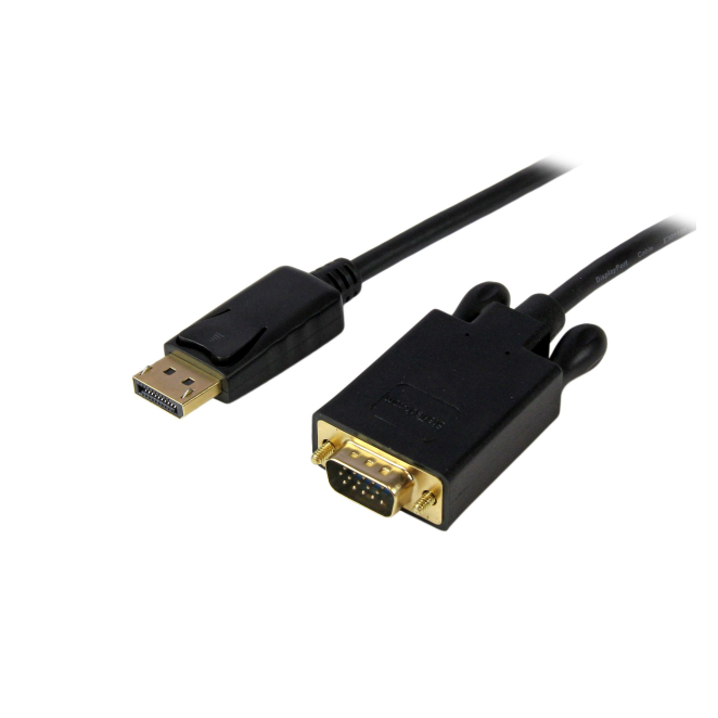 StarTech.com Cable de 1,8m DisplayPort a VGA - Cable Adaptador Activo de DisplayPort a VGA - Vídeo 1080p - Cable de Monitor DP a VGA - Convertidor DP 1.2 a VGA - Conector DP con Pestillo