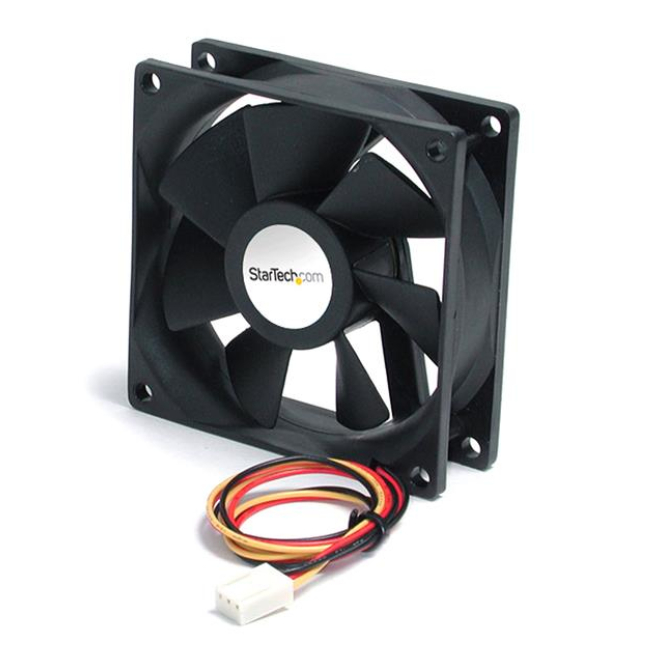 StarTech.com High Air Flow 9.25 cm Dual Ball Bearing Case Fan with TX3 Connector Carcasa del ordenador Ventilador Negro