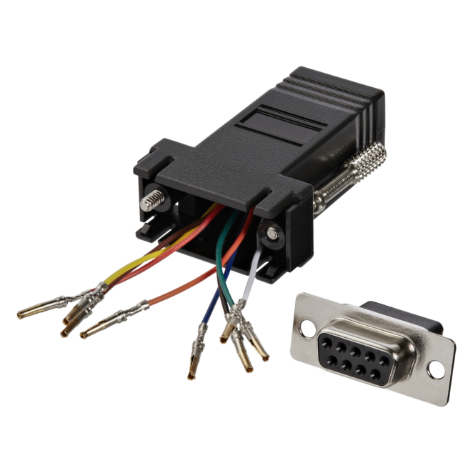 StarTech.com Adaptador Conversor Modular DB9 Serie a RJ45 Hembra a Hembra