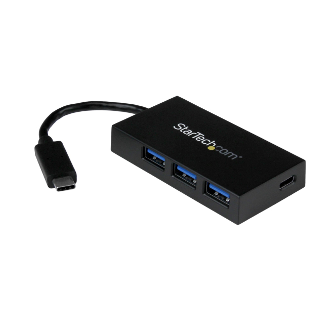 StarTech.com Concentrador USB 3.0 (5Gbps) de 4 Puertos - USB-C a 1x USB-C y 3x USB-A