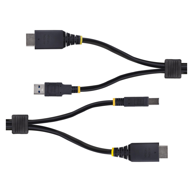 StarTech.com Cable KVM HDMI y USB 3.0 5Gbps de 1,8m - En uso