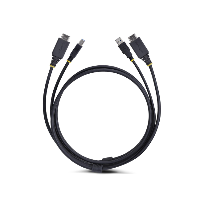 StarTech.com Cable KVM HDMI y USB 3.0 5Gbps de 1,8m - Conectividad rápida y fiable