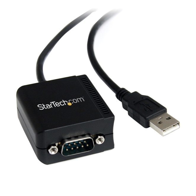 StarTech.com Cable Adaptador 2,5m USB a 1 Puerto Serie Serial RS232 DB9 FTDI Aislamiento Óptico