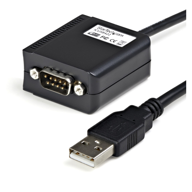 StarTech.com Cable 1,8m USB a Puerto Serie Serial RS422 y 485 DB9 con Retención Puerto COM