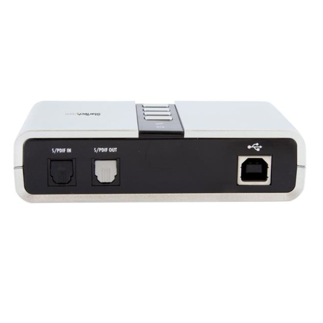 StarTech.com Tarjeta de Sonido 7,1 USB Externa conexiones