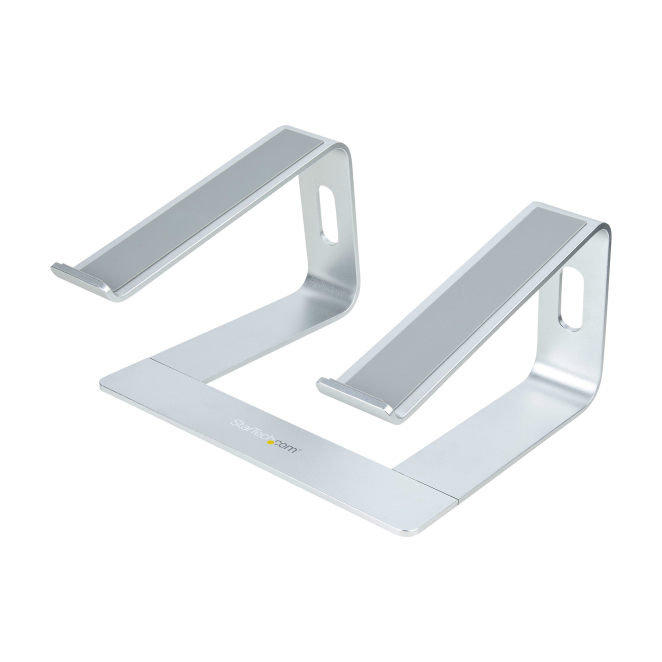 StarTech.com Soporte de Escritorio para Portátil, Soporta 5kg, de Aluminio, Color Plata, Base Riser Elevador Ergonómico para Portátil, para Macbook Air/Pro, Dell XPS, Lenovo