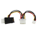 StarTech.com Adaptador de Cable de Alimentación LP4 a SATA con Alimentación Floppy
