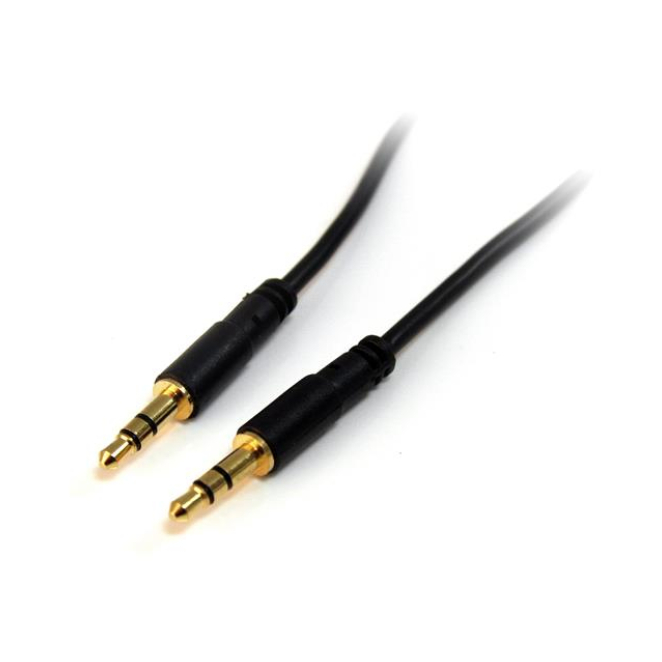 StarTech.com Cable de Audio Estéreo de 3,5mm Delgado de 1,8m
