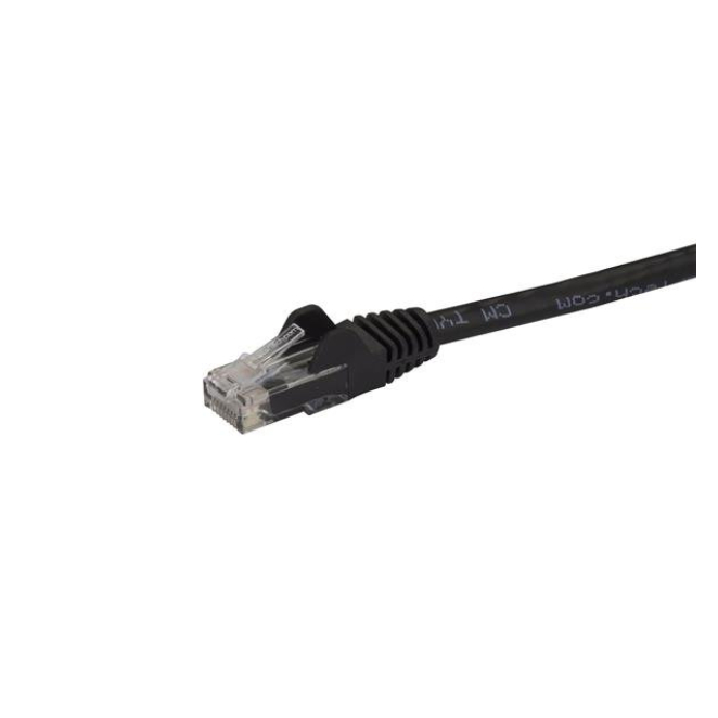 Cable Ethernet StarTech.com Cat6 de 1,5m Negro - Conectores RJ45 sin Enganches