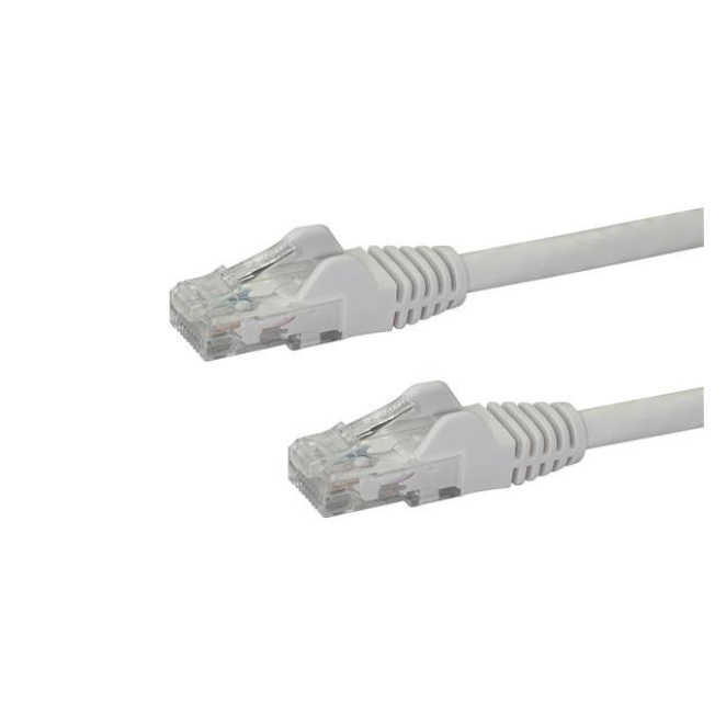StarTech.com Cable de Red de 0,5m Blanco Cat6 UTP Ethernet Gigabit RJ45 sin Enganches