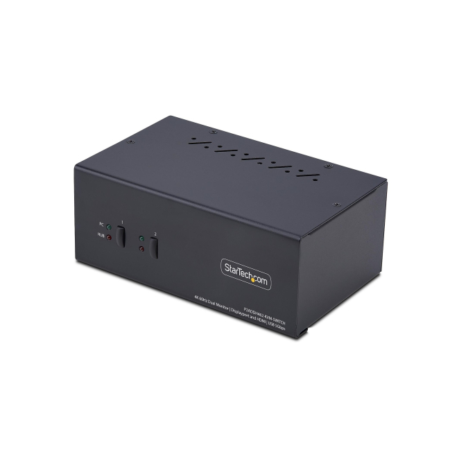 StarTech.com Switch KVM de 2 Puertos DisplayPort HDMI - Conmutador KVM de Dos Monitores