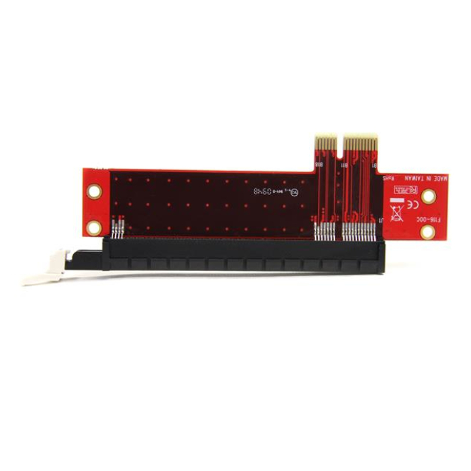 StarTech.com PCIe adaptador mostrando la ranura de extensión