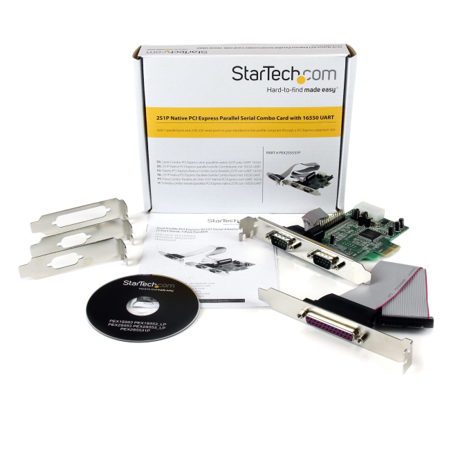 Detalle de conectores de la StarTech.com tarjeta adaptadora
