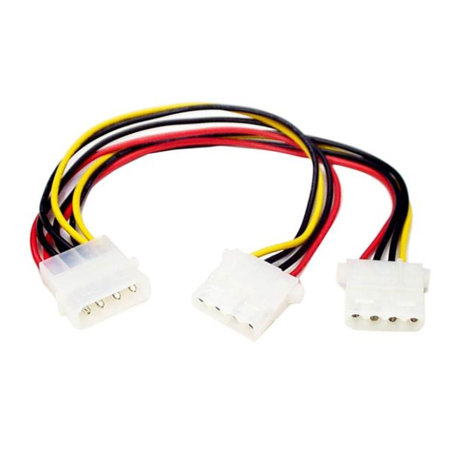 StarTech.com Adaptador Cable en Y Divisor Molex 4 Pines - 2x Hembra y 1x Macho LP4 - Splitter