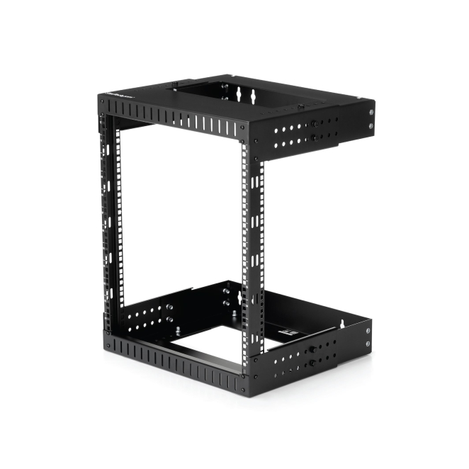 StarTech.com Rack de Servidores Abierto de 12U de Pared - de 19 Pulgadas - de 2 Columnas - de Profundidad Ajustable - para Equipo de Redes - AV - de Servicio Pesado