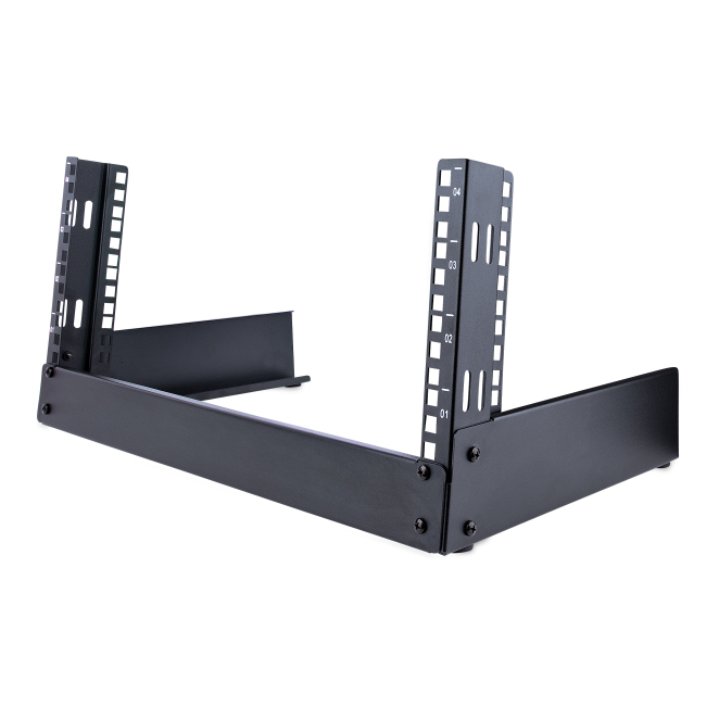 StarTech.com Rack 4U de 19″ de Marco Abierto para Sobremesa con 2 Columnas - Rack para Equipos de Ordenador, AV o de Datos con Capacidad de Carga de 42kg - con Tuercas/Tornillos Enjaulados