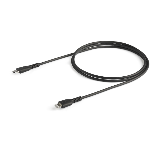 Contexto de usuario del StarTech.com Cable resistente USB-C a Lightning de 1 m negro