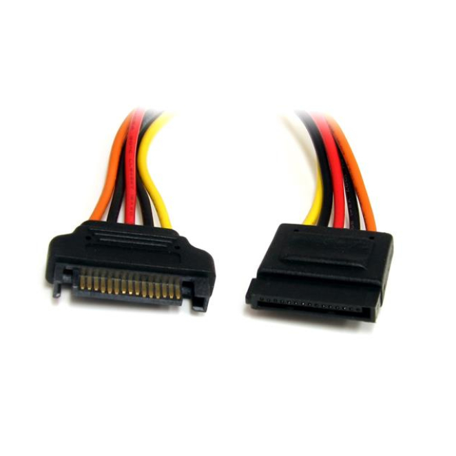 StarTech.com Cable de 30cm de Extensión de Alimentación Corriente SATA - 15 pines