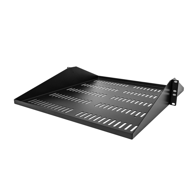 StarTech.com Estante Ventilado 2U para Rack de Servidores - Bandeja Universal Voladiza de Montaje Central para Rack de 19″ - Capacidad de 91kg - de 20″ de Profundidad