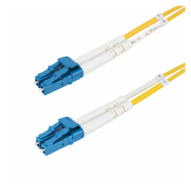 StarTech.com Cable de Fibra Óptica Dúplex LC a LC (UPC) OS2 Monomodo de 2m - 9/125µm - 100G - Resistente a Dobleces - Low Insertion Loss - Cable LSZH - Cable de Parcheo de Fibra