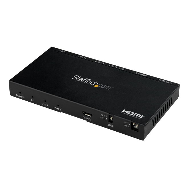 StarTech.com Divisor HDMI de 2 Puertos - de 4K 60Hz con Escalador Incorporado
