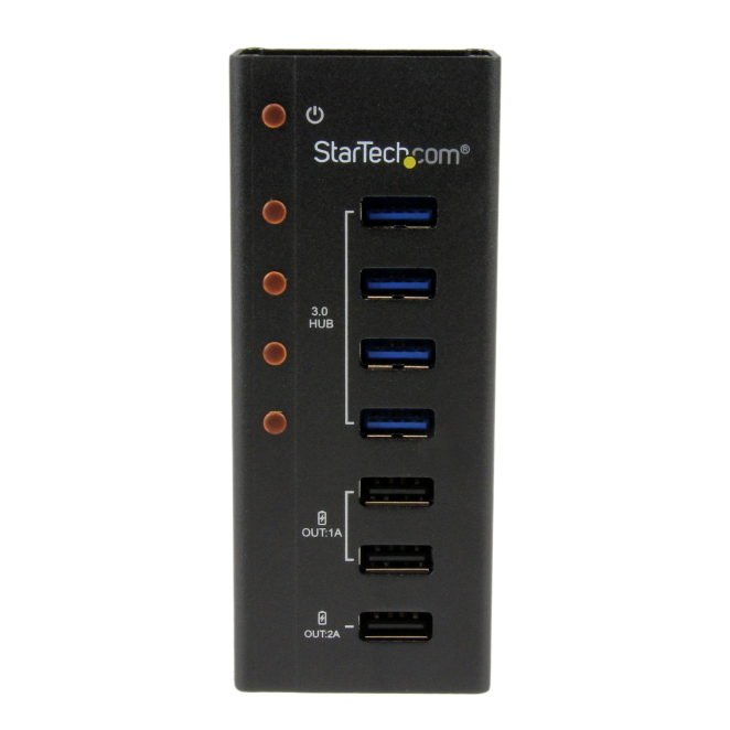 StarTech.com Hub Concentrador USB 3.0 - Carcasa de metal