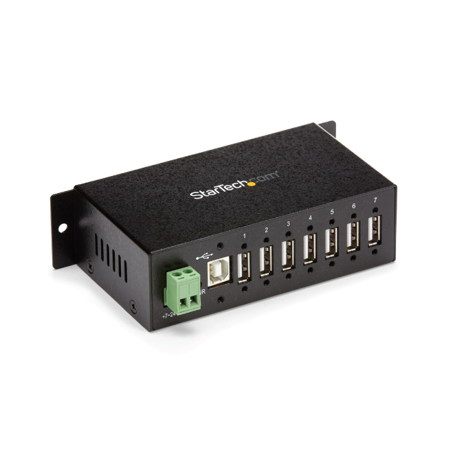 StarTech.com Hub Industrial de 7 Puertos USB 2.0 con Protección Antiestática ESD y Protección de Picos de 350W