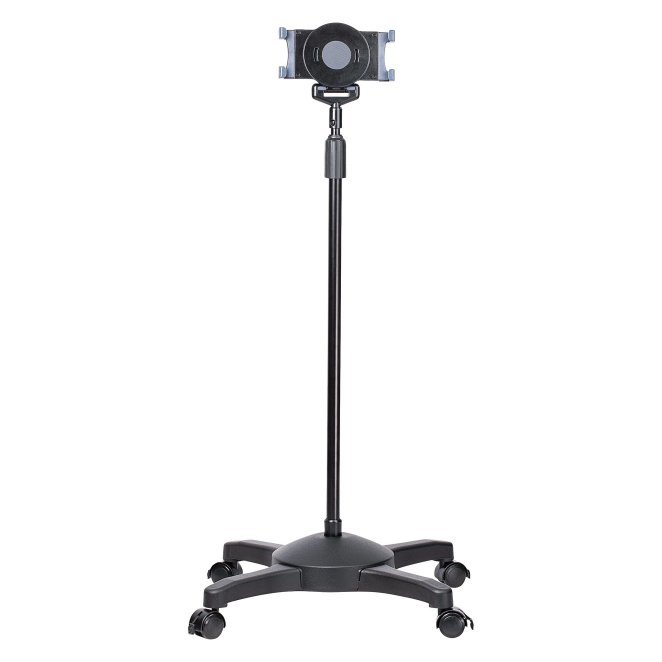 StarTech.com Base Soporte Móvil con Ruedas Bloqueables para Tablet - Atril de Altura Ajustable para Tablets de 7 a 11 Pulgadas - Base Portátil para Tablet con Soporte Removible para Tablet