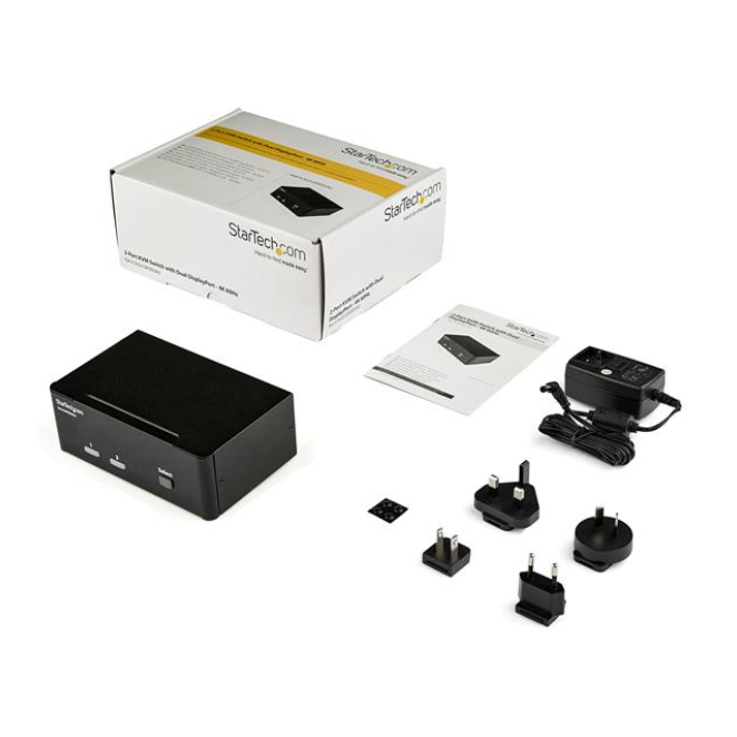Switch Conmutador KVM de 2 Puertos DisplayPort 4K 60Hz - Uso