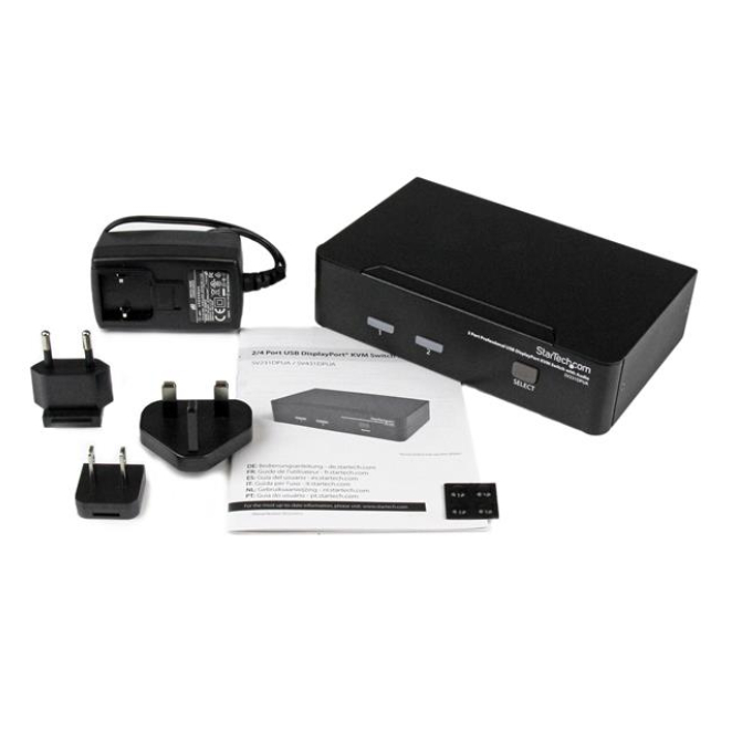 Conmutador KVM StarTech 2 Puertos Dimensiones
