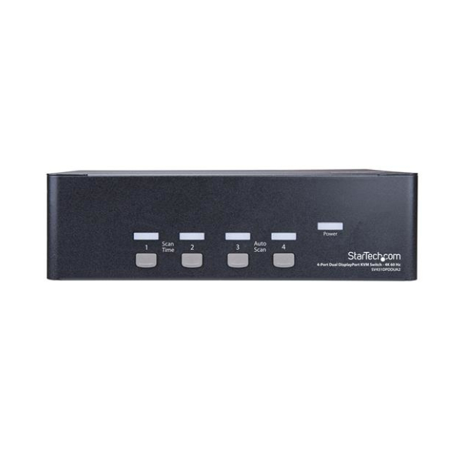 StarTech.com Switch Conmutador KVM 4 Puertos con USB y Audio