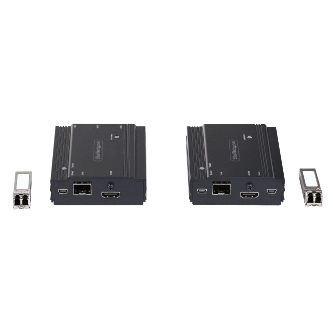 StarTech.com Extensor KVM HDMI de 4K por Fibra instalación y uso