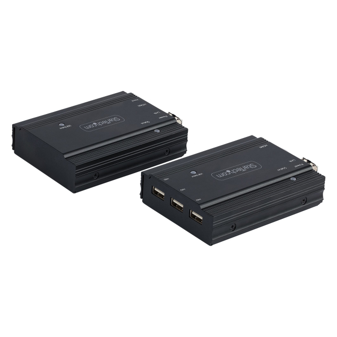 StarTech.com Extensor KVM HDMI de 4K por Fibra en operación