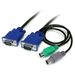 StarTech.com Cable KVM de 1,8m Ultra Delgado Todo en Uno VGA PS/2 PS2 HD15 - 6ft Pies 3 en 1