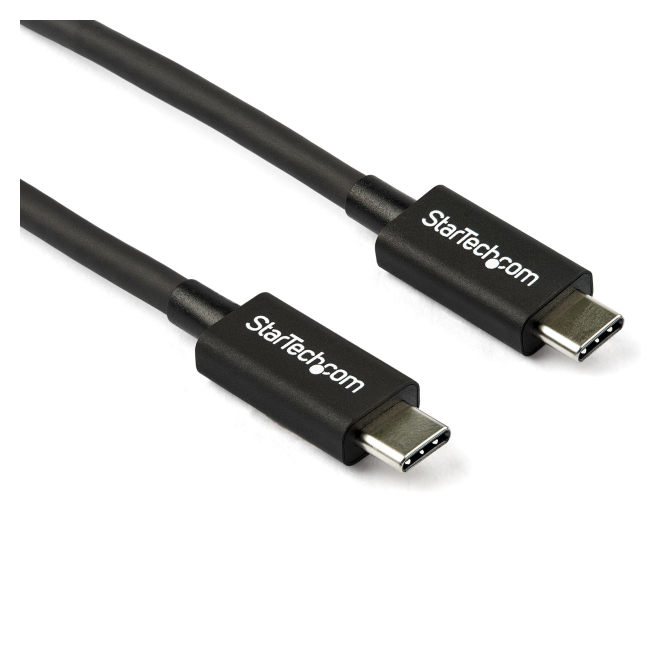 StarTech.com Cable Thunderbolt 3 Pasivo de 80cm - 40Gbps - PD 100W - Vídeo 4K/5K - Cable Thunderbolt - Certificado Thunderbolt - Compatible con USB4 / Modo Alt DP - Thunderbolt 4 - USB 3.2 - USB-C