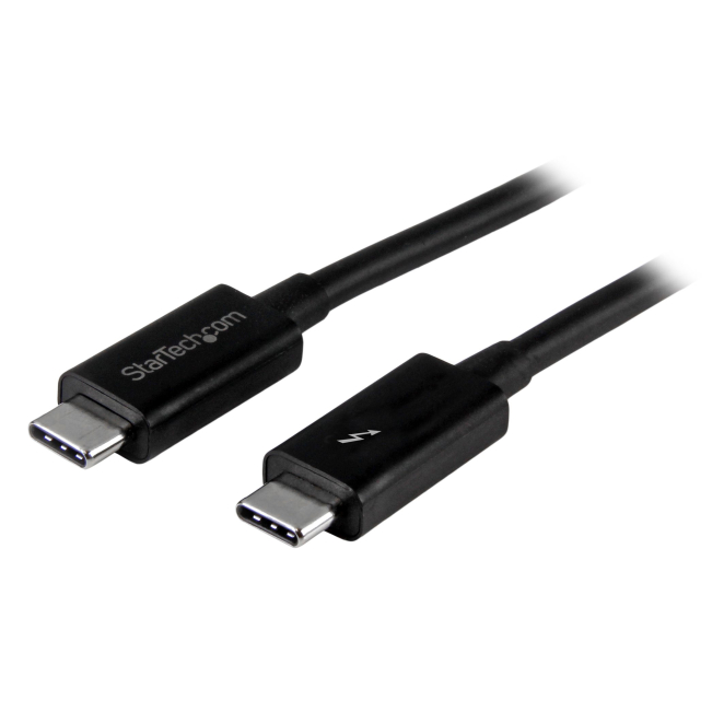 StarTech.com Cable Thunderbolt 3 Pasivo de 1m - 20Gbps - PD 100W - Vídeo 4K - Cable Thunderbolt - Certificado Thunderbolt - Compatible con USB4 / Modo Alt DP - Thunderbolt 4 - USB 3.2 - USB-C