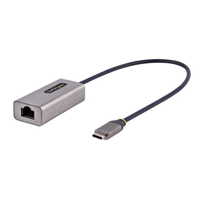StarTech.com Adaptador USB-C a Ethernet - Adaptador USB 3.0 de Red Ethernet Gigabit 10/100/1000 Mbps - Adaptador USB Tipo C a RJ45 Ethernet - Cable de 30cm Incorporado - sin Controladores