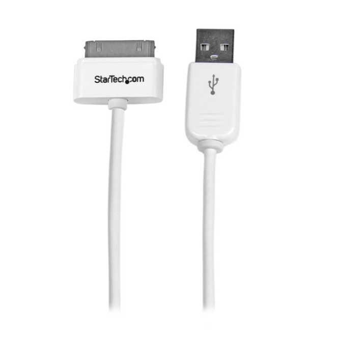 StarTech.com Cable Cargador 1m Conector Dock Connector 30 Pines de Apple a USB 2.0 iPod, iPhone y iPad USB A